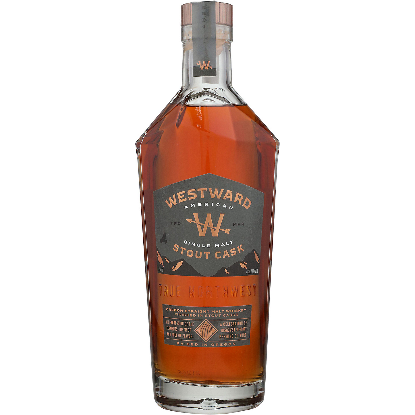 WESTWARD AMERICAN SINGLE MALT WHISKEY STOUT CASK 92 375ML