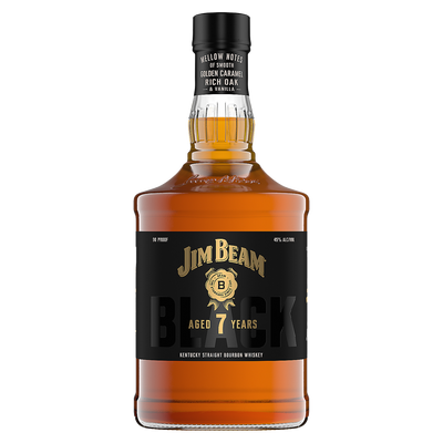 JIM BEAM STRAIGHT BOURBON BLACK 7 YR 90 1L