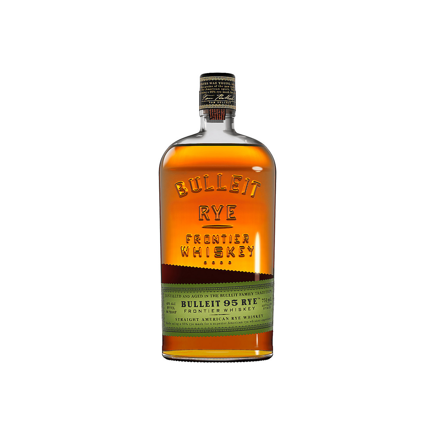 BULLEIT STRAIGHT RYE WHISKEY 95 SMALL BATCH 90 750ML