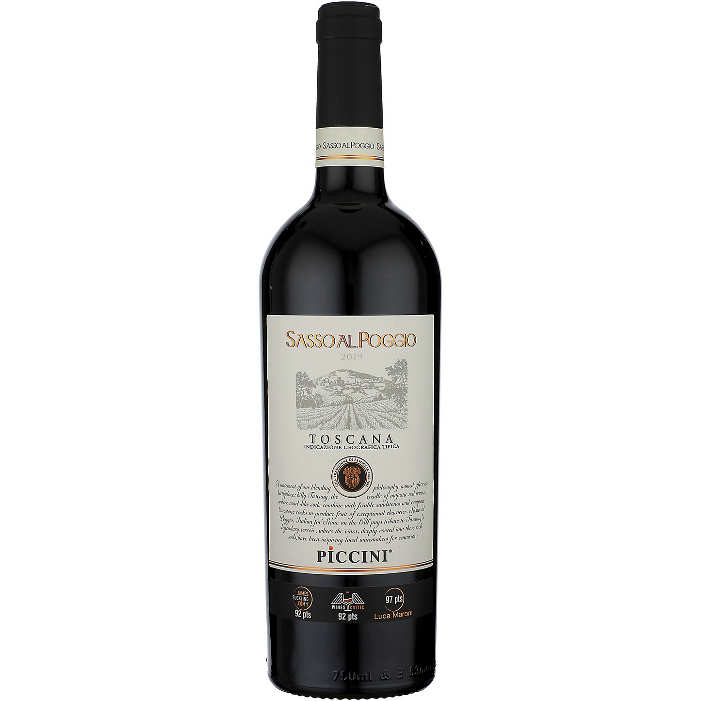 PICCINI TOSCANA ROSSO SASSO AL POGGIO 750ML