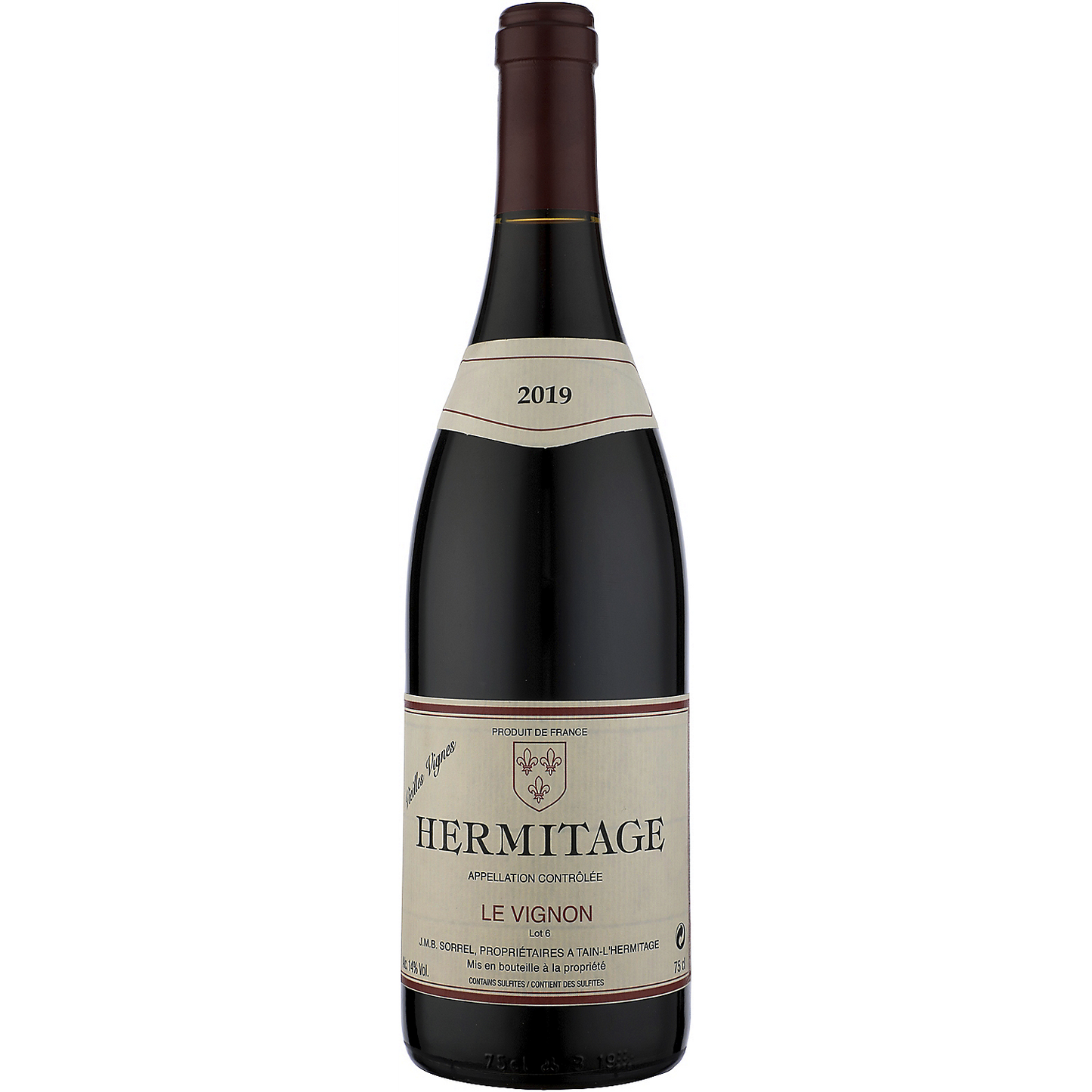 J.M.B. SORREL HERMITAGE VIEILLES VIGNES LE VIGNON 2019 750ML