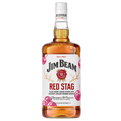 RED STAG BLACK CHERRY INFUSED STRAIGHT BOURBON 65 1L