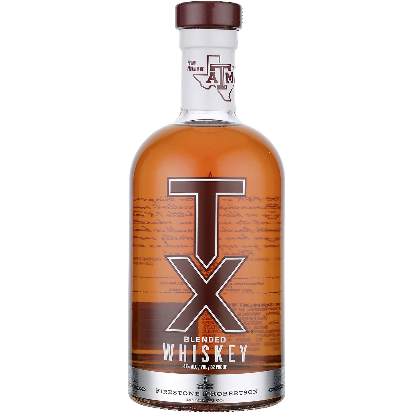 TX BLENDED AMERICAN WHISKEY TEXAS A&M 82 750ML