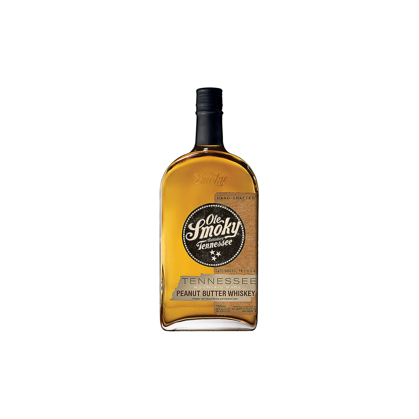 OLE SMOKY PEANUT BUTTER FLAVORED WHISKEY MOUNTAIN MADE 60 375ML