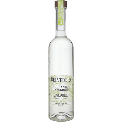 BELVEDERE ORGANIC INFUSIONS PEAR & GINGER FLAVORED VODKA 80 1L