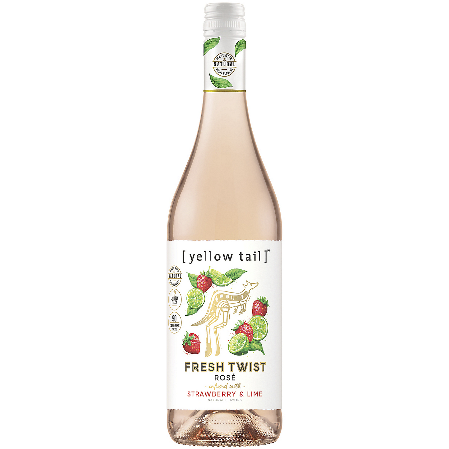 YELLOW TAIL FRESH TWIST ROSE INFUSED WITH STRAWBERRY & LIME 750ML