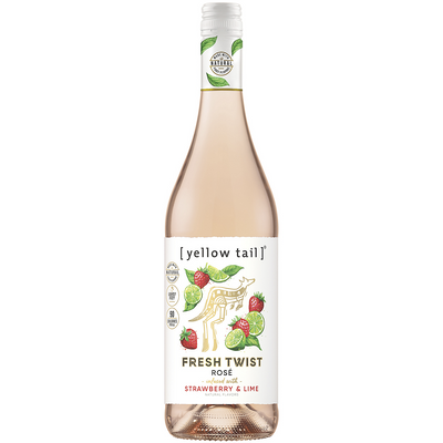 YELLOW TAIL FRESH TWIST ROSE INFUSED WITH STRAWBERRY & LIME 750ML