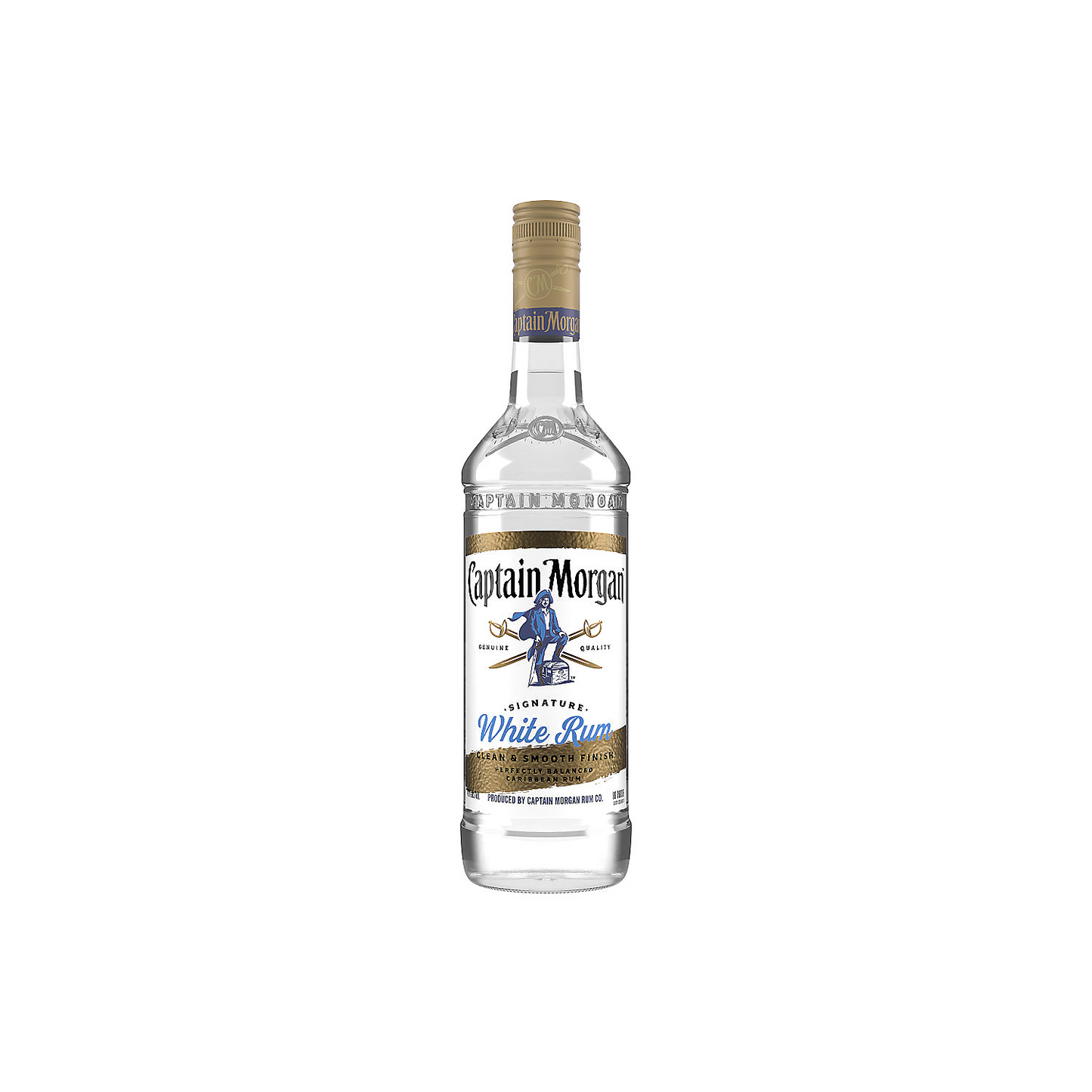 CAPTAIN MORGAN LIGHT RUM SIGNATURE WHITE CARIBBEAN RUM 80 1.75L