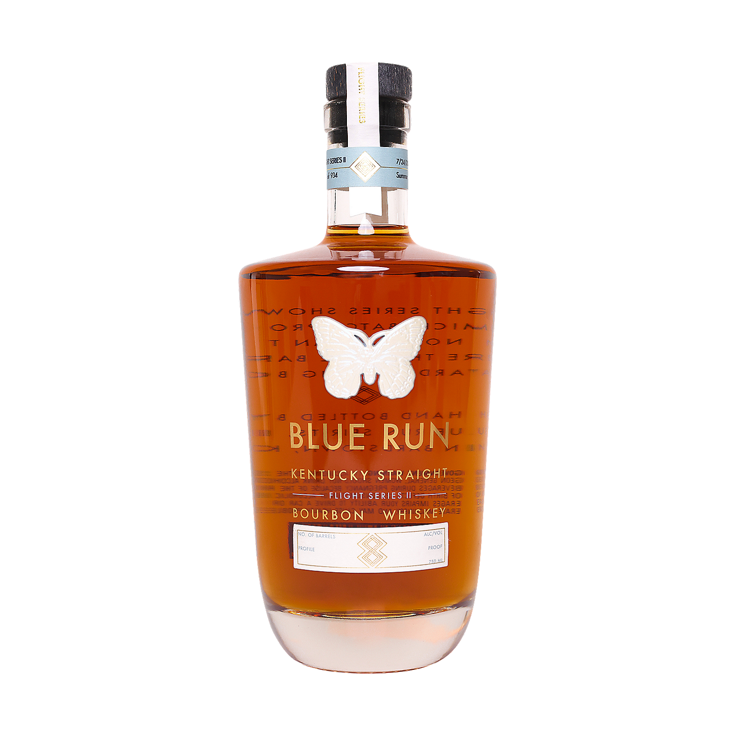 BLUE RUN STRAIGHT RYE WHISKEY SMALL BATCH EMERALD BATCH #2 109.7 750ML