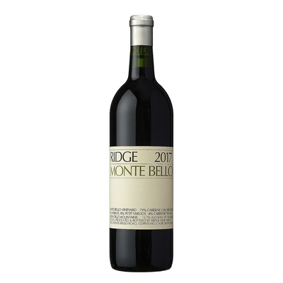 RIDGE VINEYARDS RED WINE MONTE BELLO SANTA CRUZ MOUNTAINS 2017 WOOD BOX 1.5L