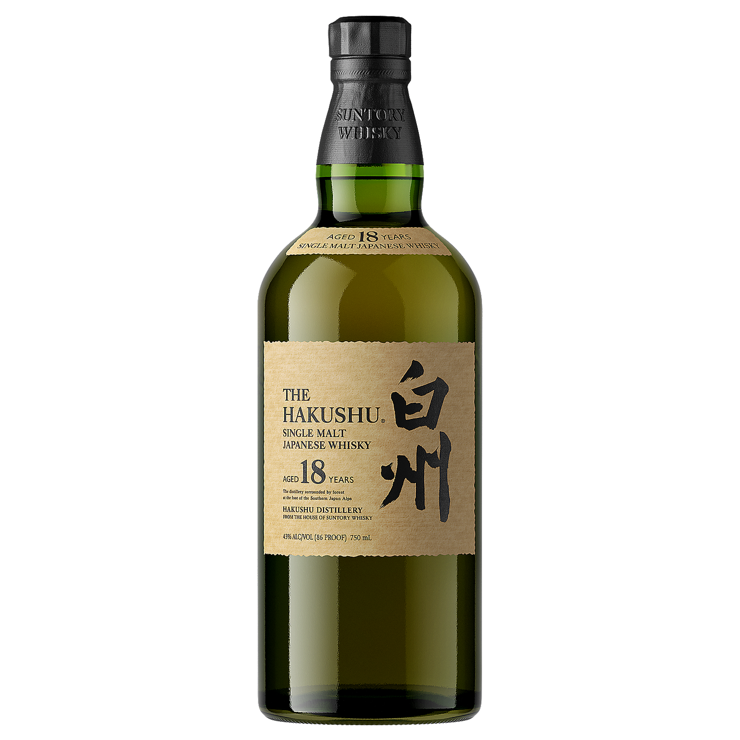 THE HAKUSHU SINGLE MALT WHISKY 18 YR 86 750ML