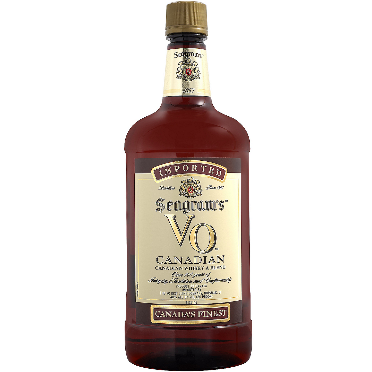 SEAGRAM'S CANADIAN WHISKY VO 80 1.75L