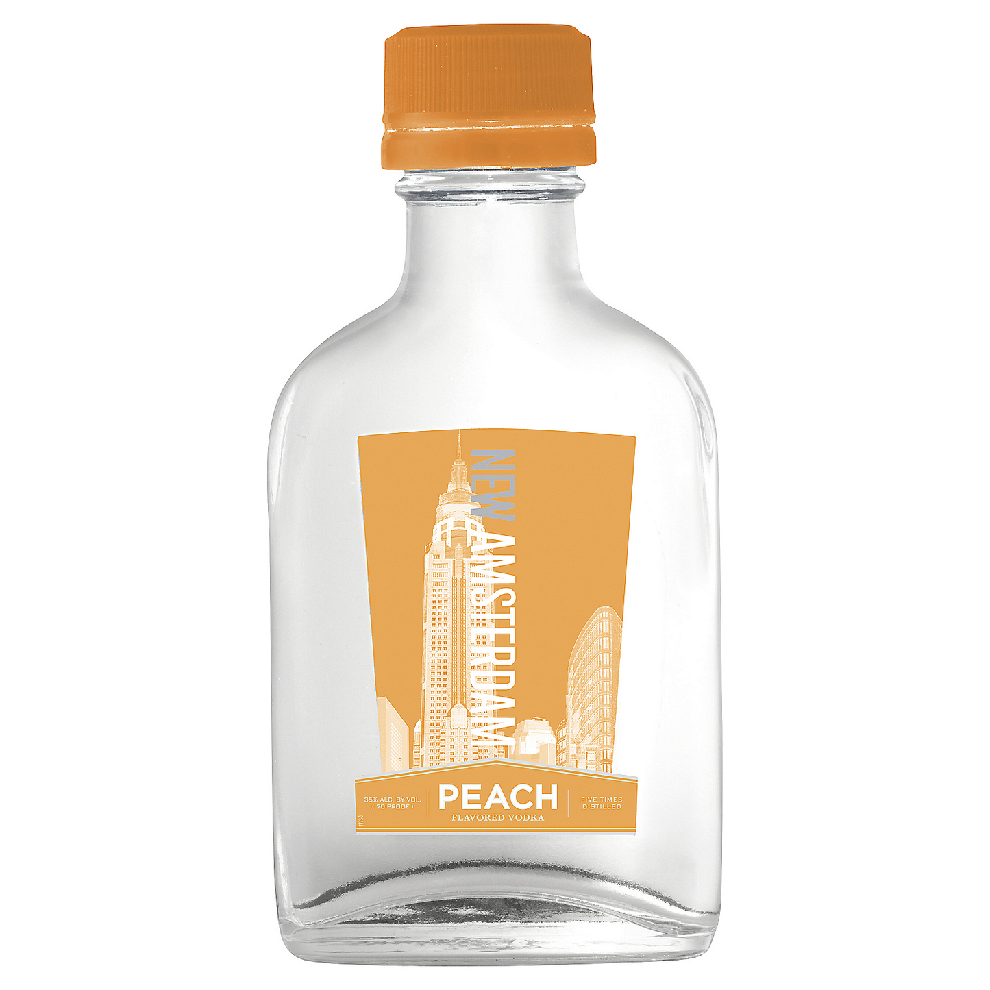 NEW AMSTERDAM PEACH FLAVORED VODKA 70 375ML