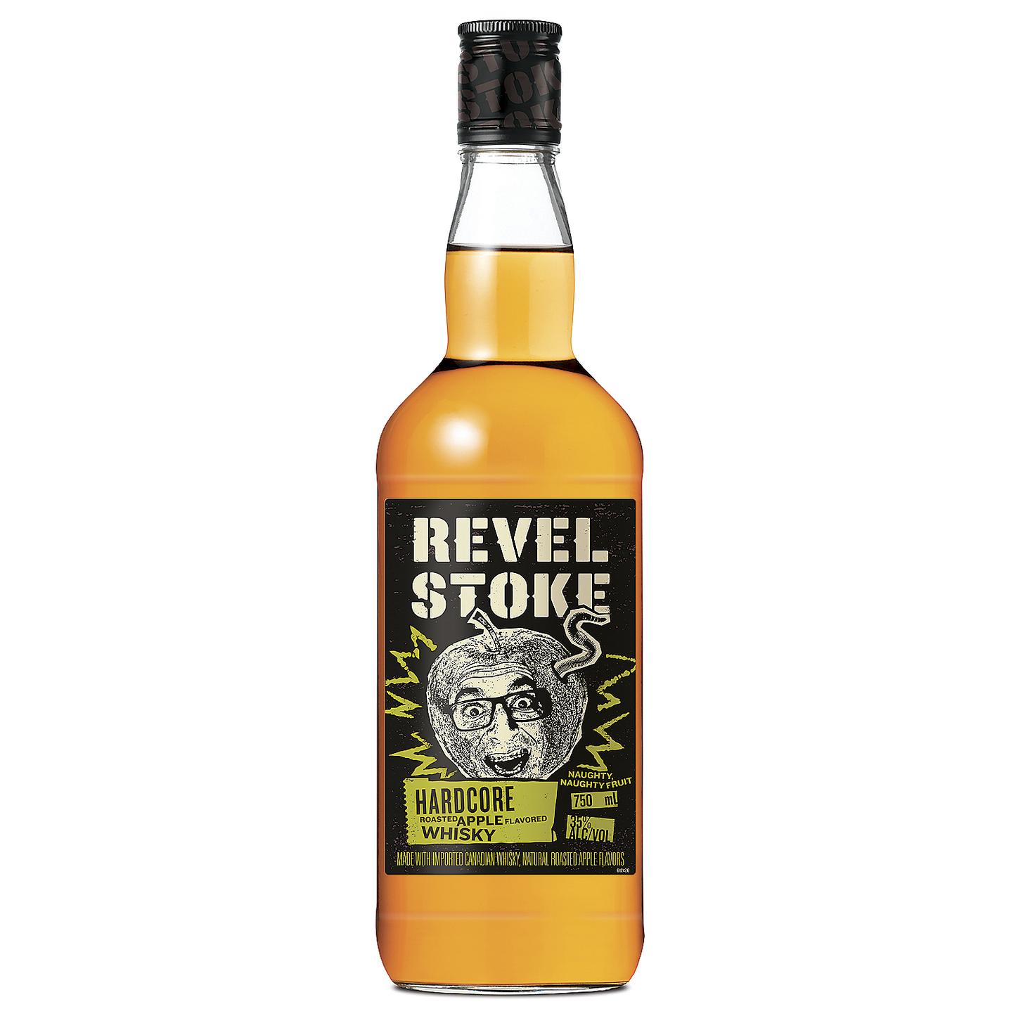 REVEL STOKE ROASTED APPLE FLAVORED WHISKY HARD CORE 70 750ML