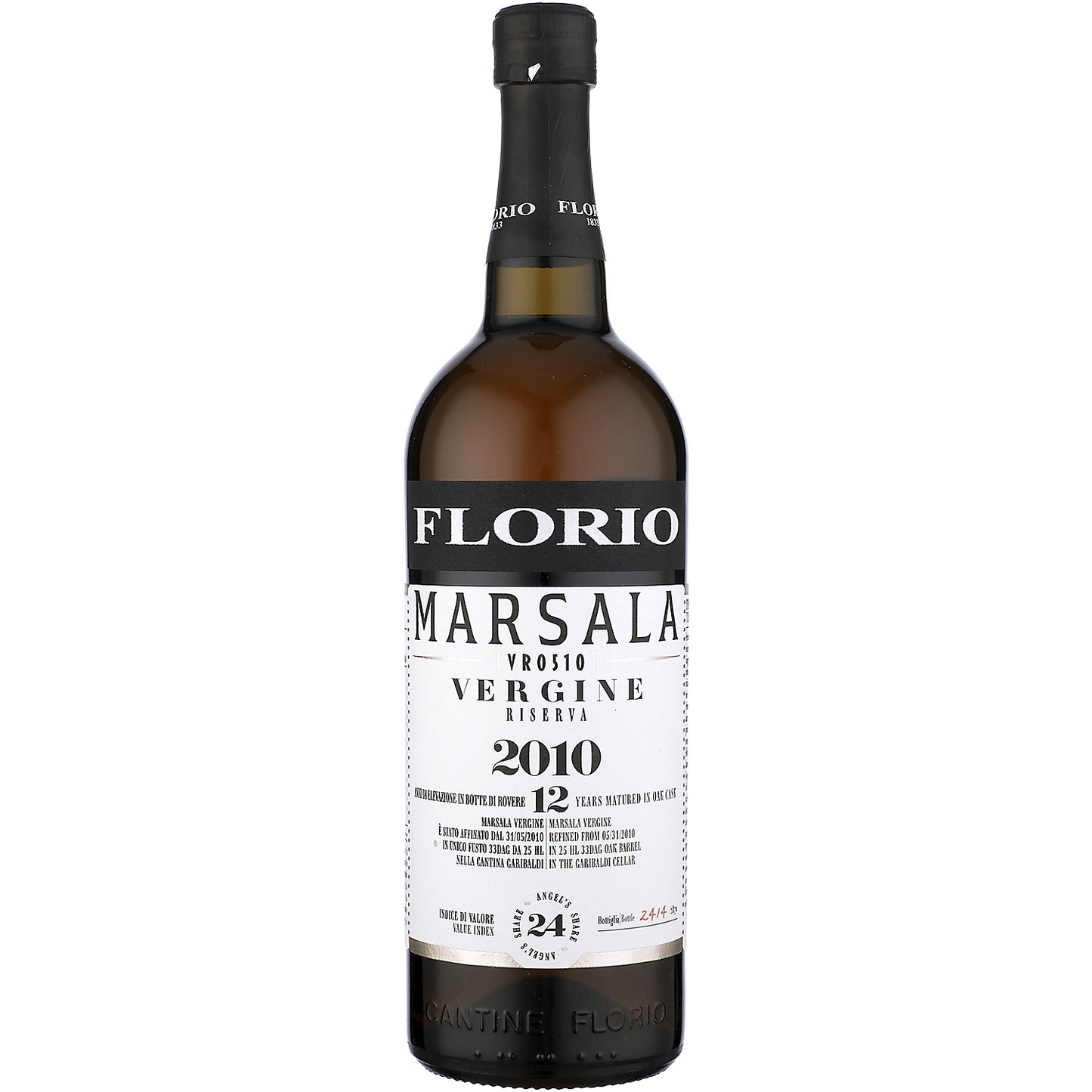 FLORIO MARSALA VR1609 VERGINE RISERVA 2010 750ML