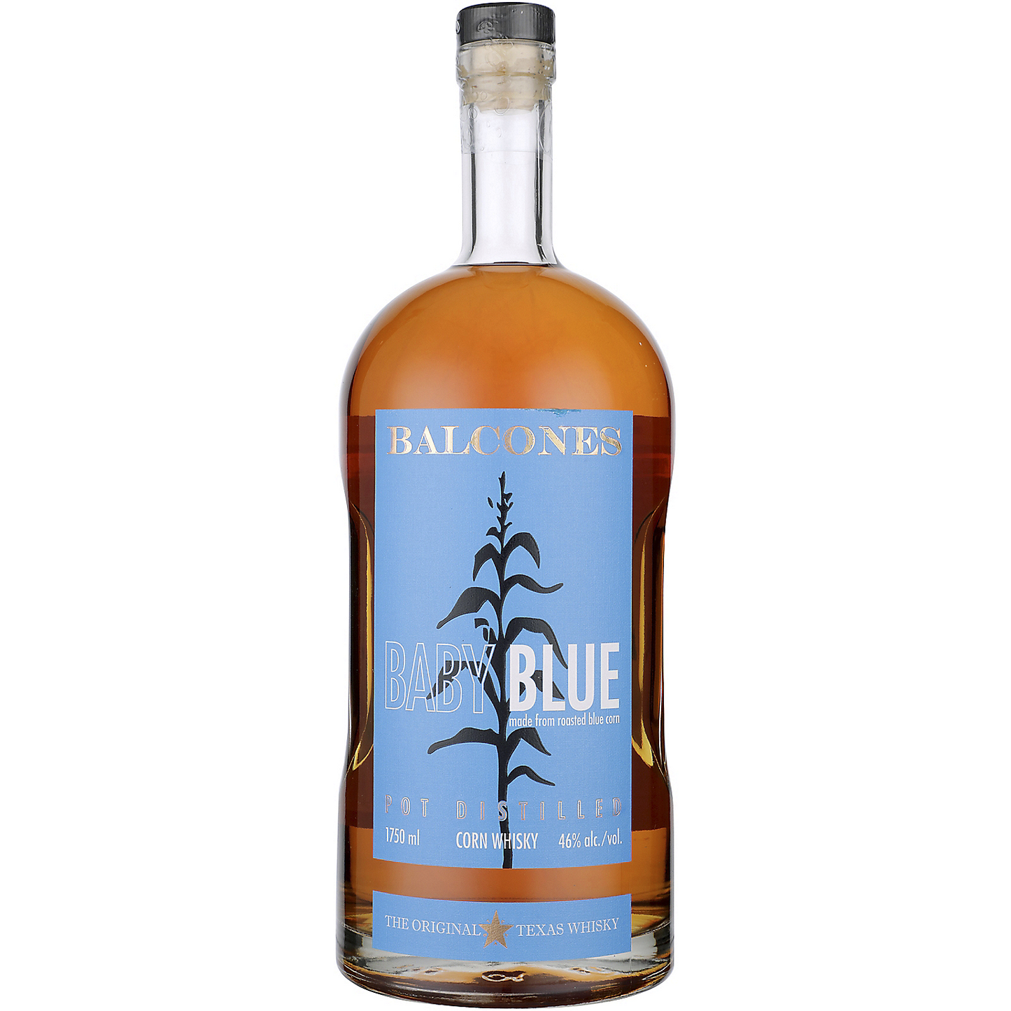 BALCONES CORN WHISKY BABY BLUE POT DISTILLED 92 750ML