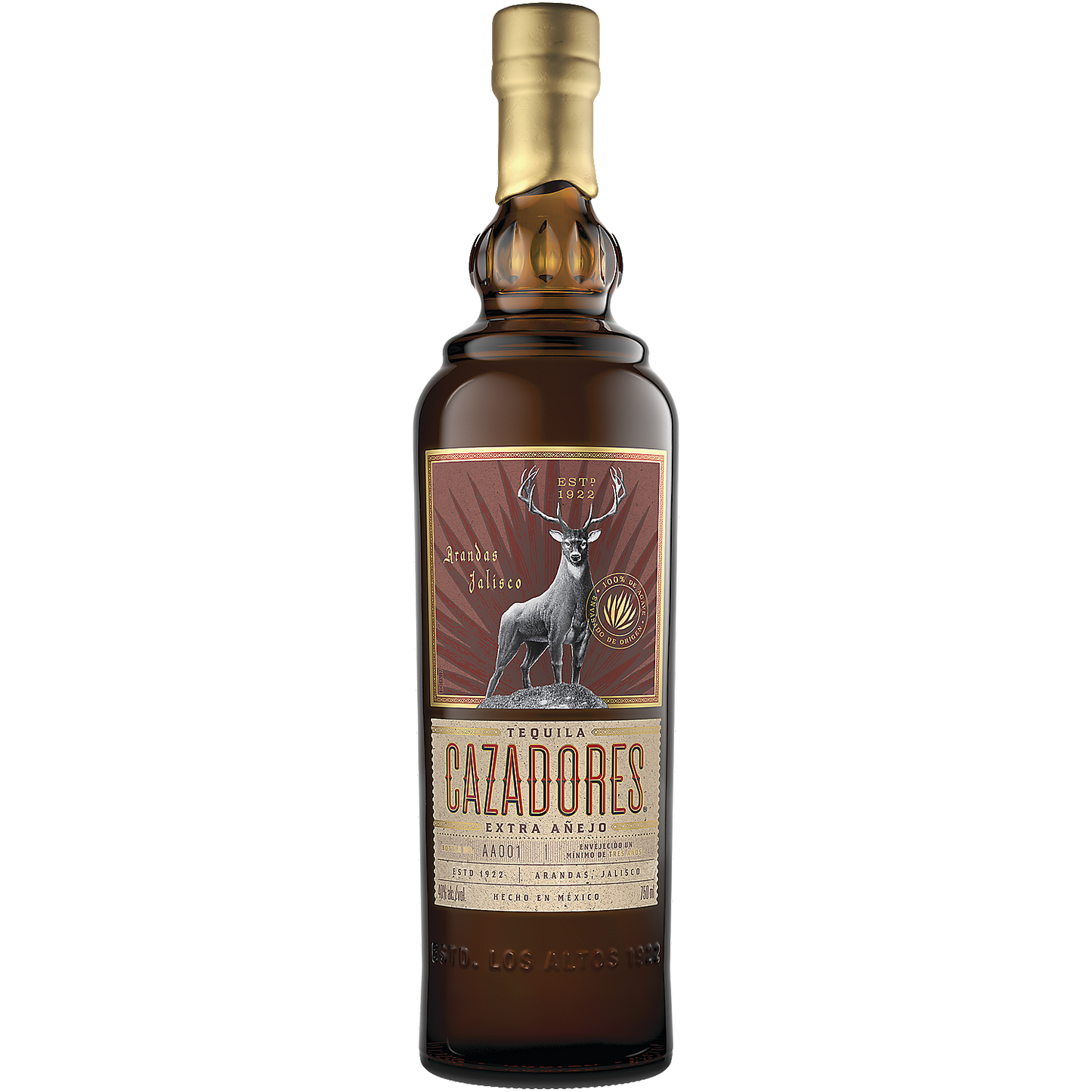 CAZADORES TEQUILA EXTRA ANEJO 80 750ML