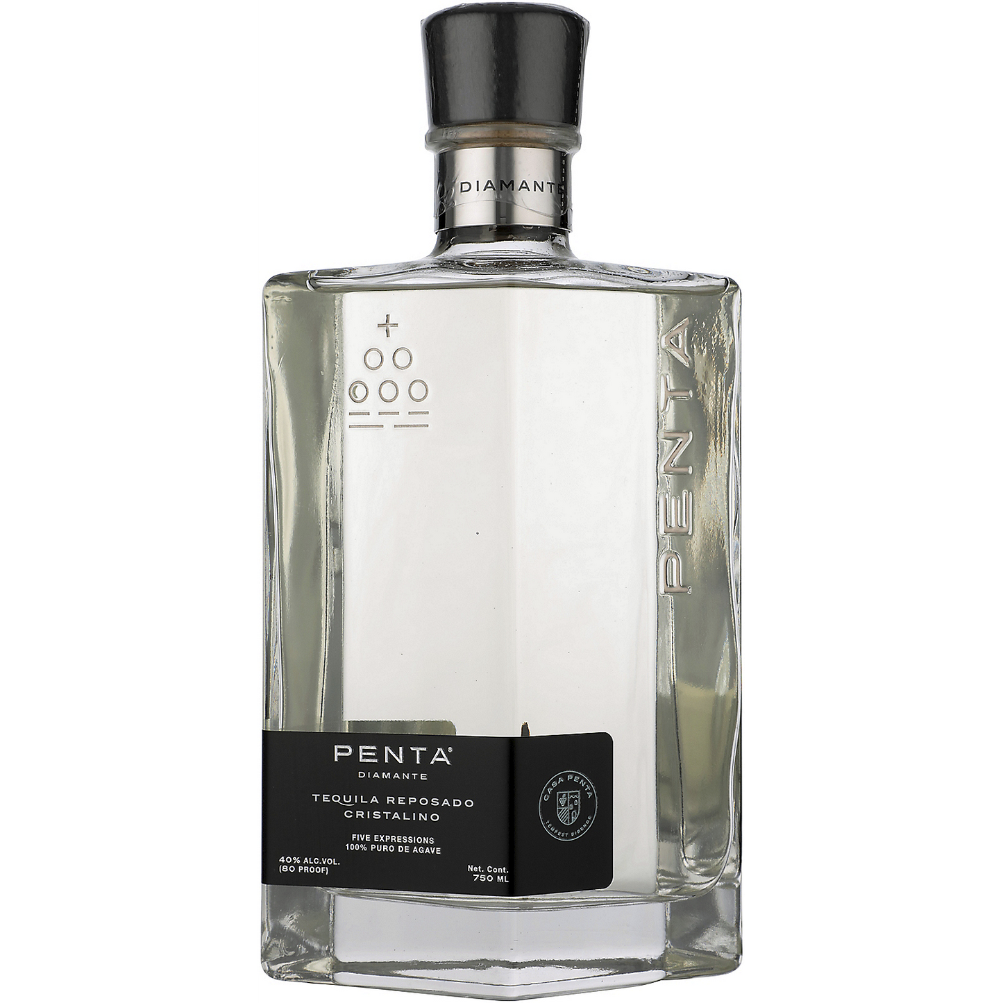 PENTA TEQUILA DIAMENTE REPOSADO CRISTALINO 80 W/ GIFT BOX 750ML