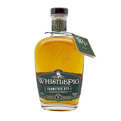 WHISTLEPIG STRAIGHT RYE WHISKEY FARMSTOCK RYE RYE CROP NO. 003 86 750ML