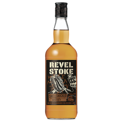 REVEL STOKE ROASTED PECAN FLAVORED WHISKEY SHELLSHOCKED 70 750ML