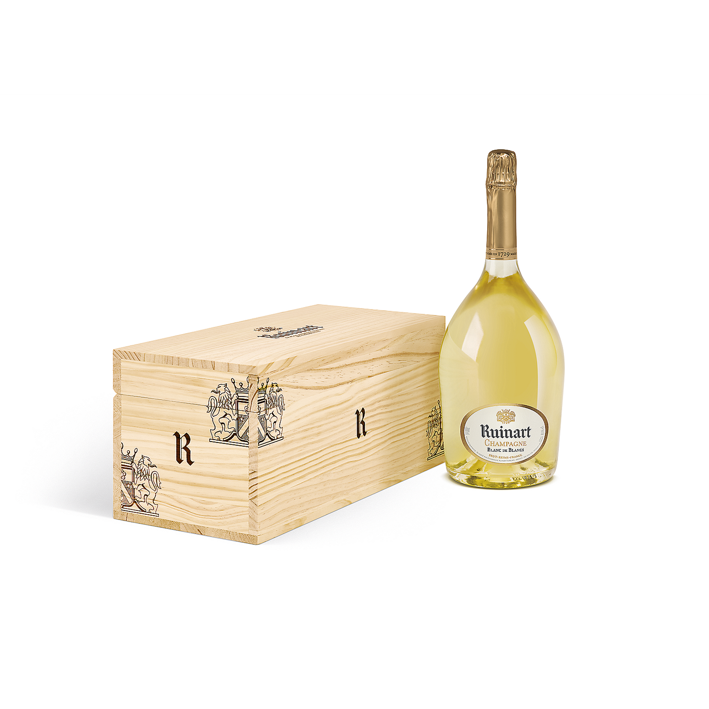 RUINART CHAMPAGNE BRUT BLANC DE BLANCS W/ GIFT BOX 375ML