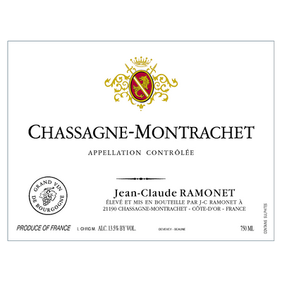 JEAN CLAUDE RAMONET CHASSAGNE MONTRACHET ROUGE 2020 750ML