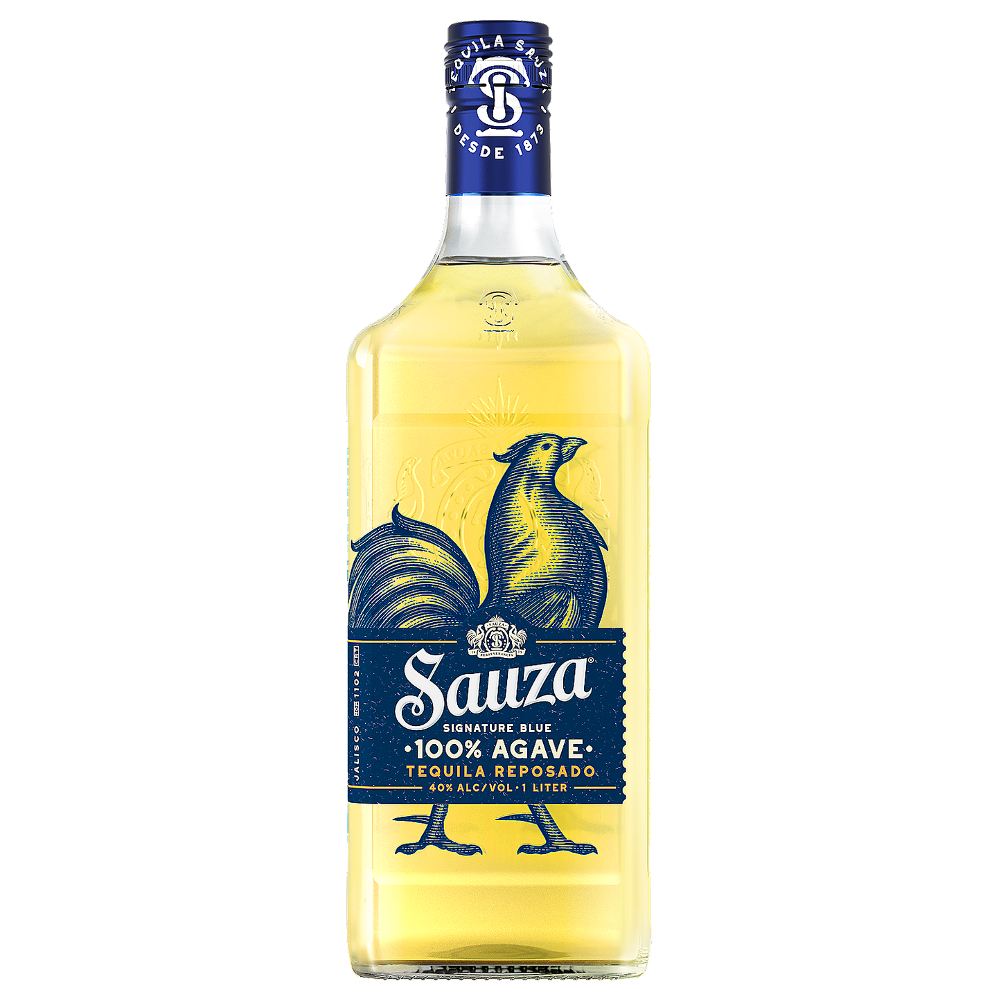 SAUZA TEQUILA REPOSADO SIGNATURE BLUE 80 1L