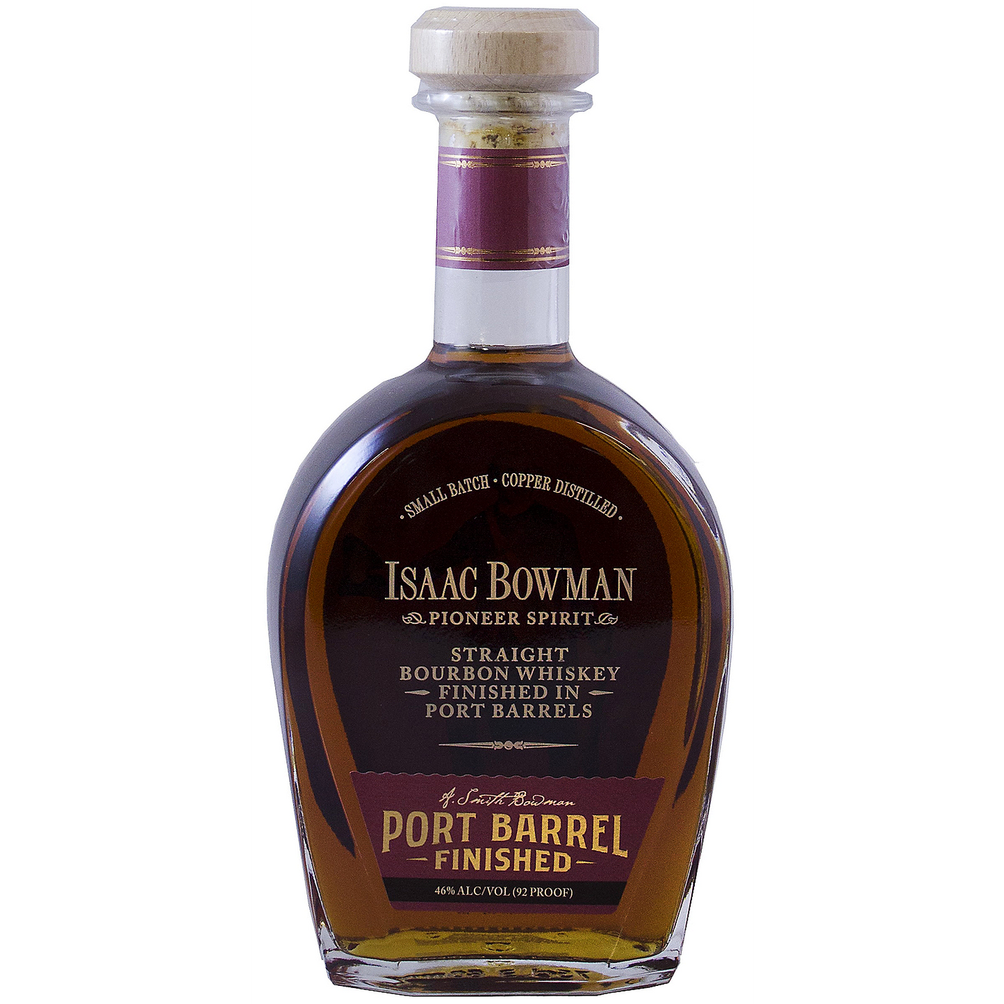 ISAAC BOWMAN STRAIGHT BOURBON PORT BARREL FINISHED 92 750ML