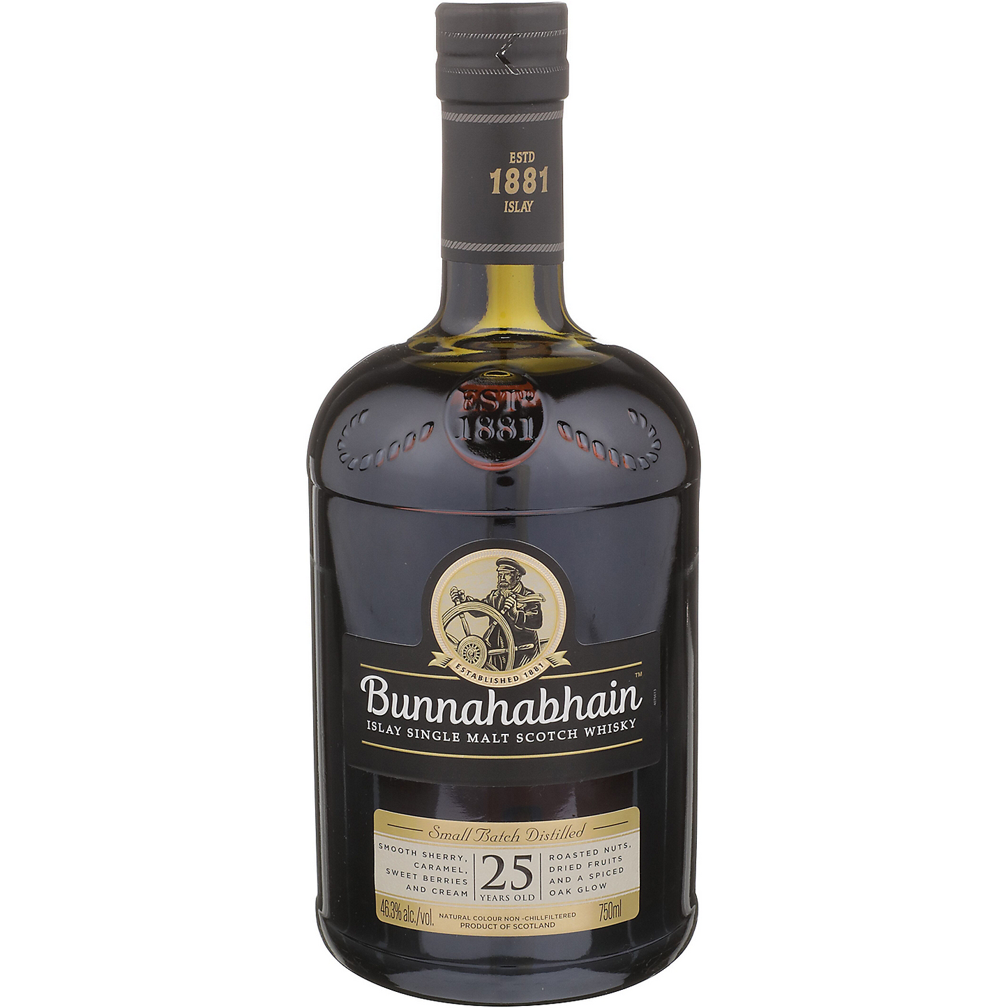 BUNNAHABHAIN SINGLE MALT SCOTCH SMALL BATCH 25 YR 92.6 750ML