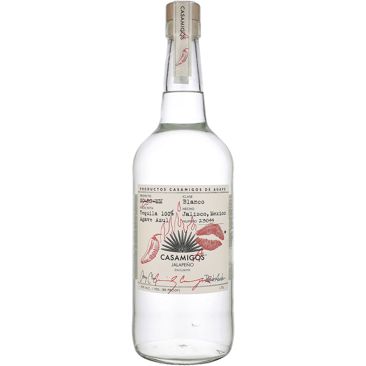 CASAMIGOS CASAMIGAS BLANCO JALAPENO FLAVORED TEQUILA 80 1L