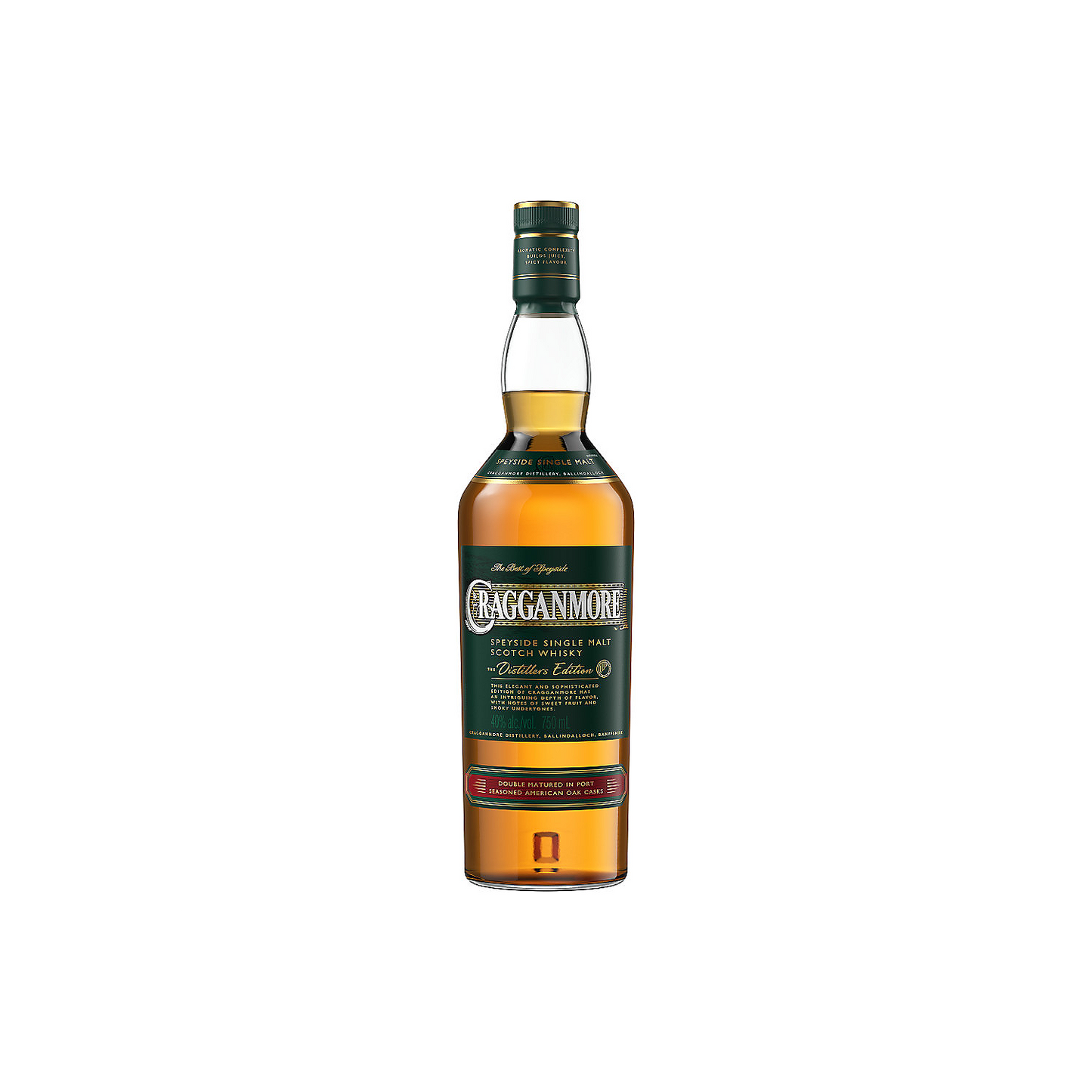 CRAGGANMORE SINGLE MALT SCOTCH THE DISTILLERS EDITION DOUBLE MATURED 2023 80 750ML