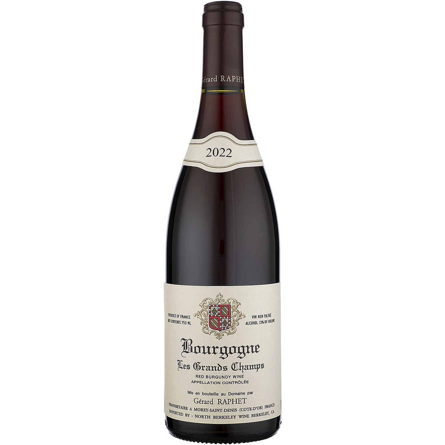 GERARD RAPHET AUXEY DURESSES ROUGE LES GRANDS CHAMPS CUVEE UNIQUE 2022 750ML