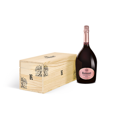 RUINART CHAMPAGNE BRUT ROSE WOOD BOX 750ML