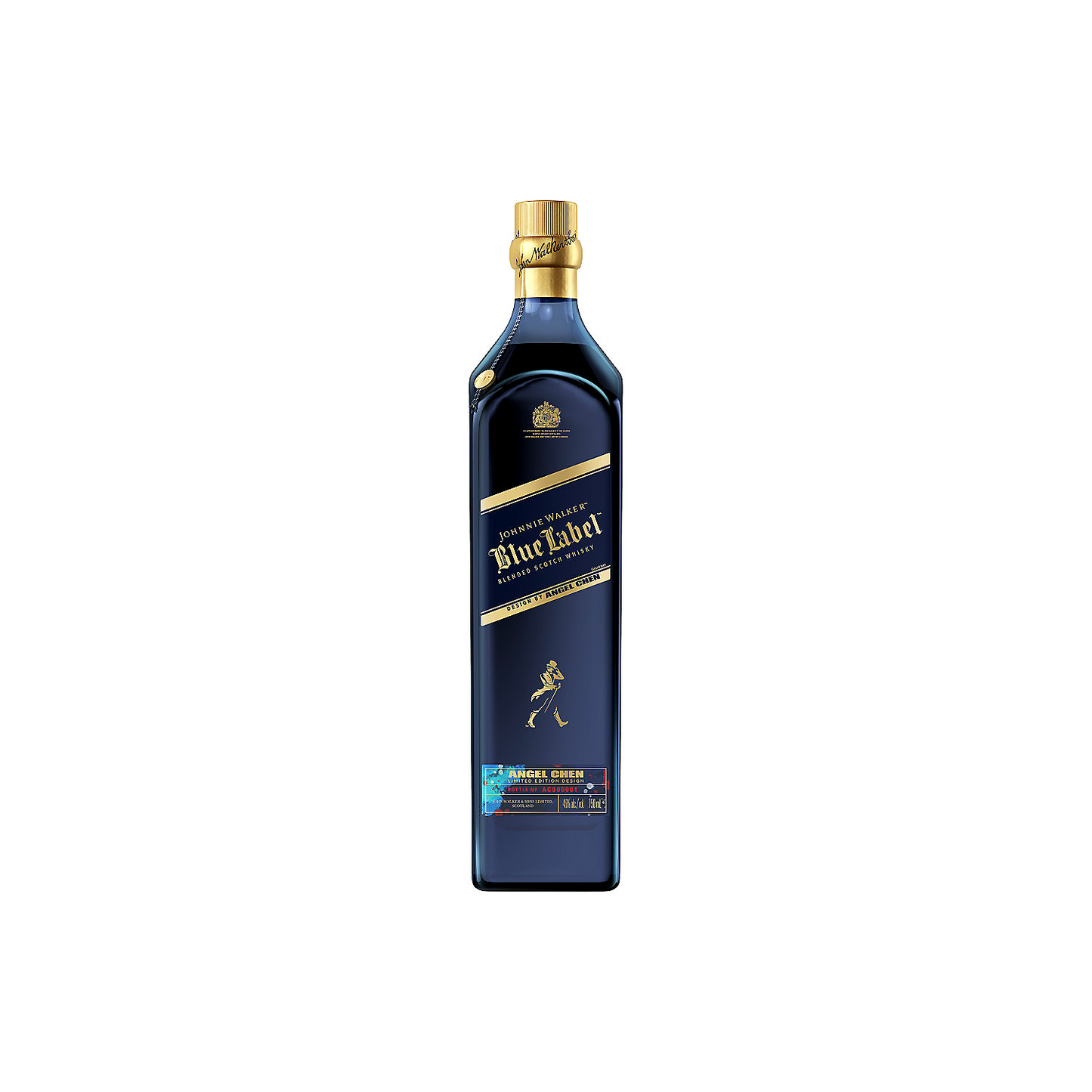 JOHNNIE WALKER BLENDED SCOTCH BLUE LABEL RABBIT LIMITED EDITION DESIGN 92 750ML