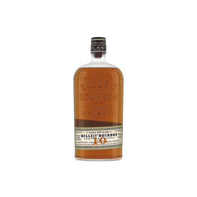 BULLEIT STRAIGHT BOURBON FRONTIER WHISKEY 10 YR 91.2 750ML