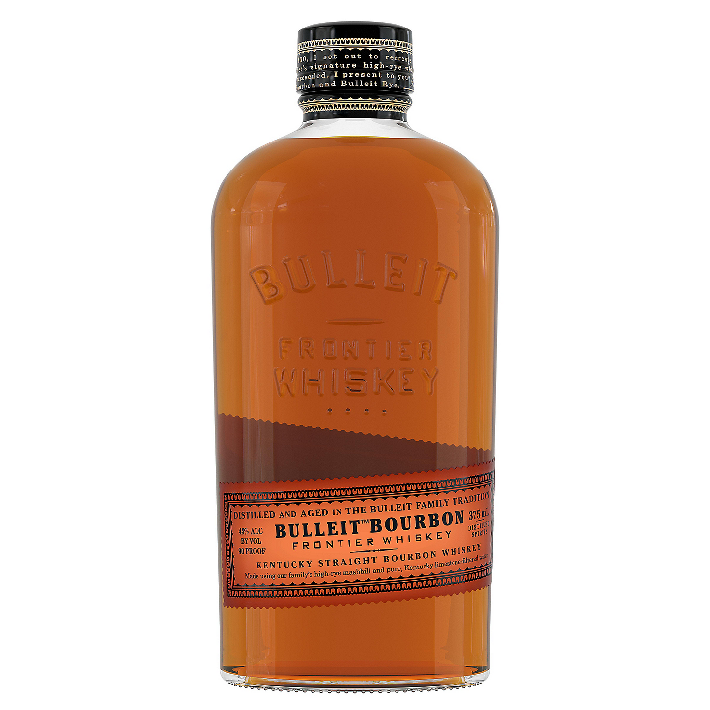 BULLEIT STRAIGHT BOURBON FRONTIER WHISKEY 6 YR 90 200ML