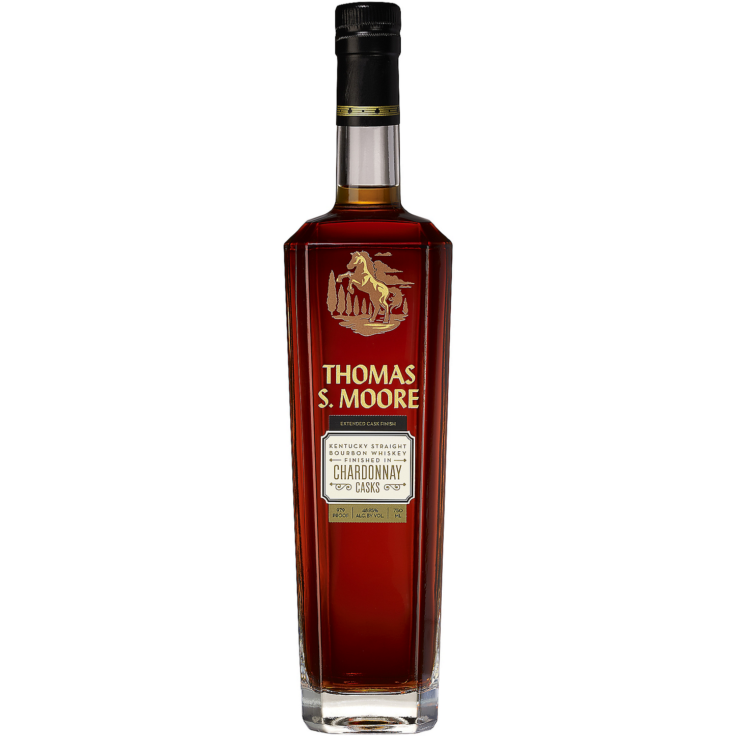 THOMAS S. MOORE STRAIGHT BOURBON EXTENDED CASK FINISH CHARDONNAY CASKS 97.9 750ML