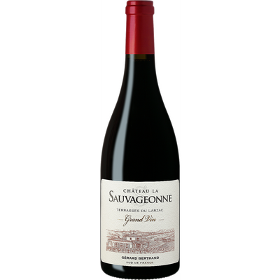 GERARD BERTRAND TERRASSES DU LARZAC ROUGE CHATEAU LA SAUVAGEONNE GRAND VIN 2020 WOOD BOX 750ML