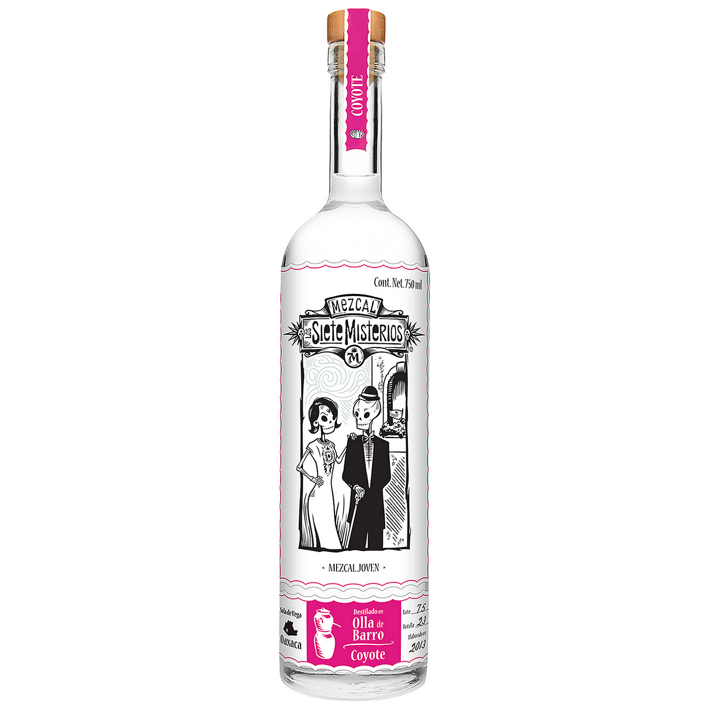LOS SIETE MISTERIOS MEZCAL JOVEN COYOTE 99 750ML