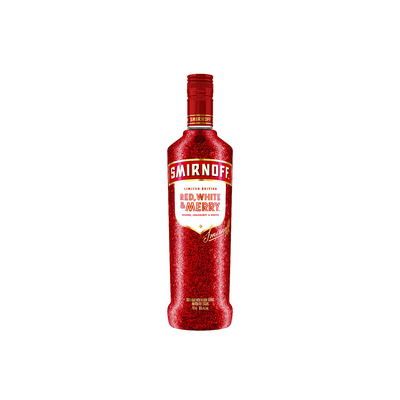 SMIRNOFF RED, WHITE, & MERRY LIMITED EDITION FLAVORED VODKA 60 750ML