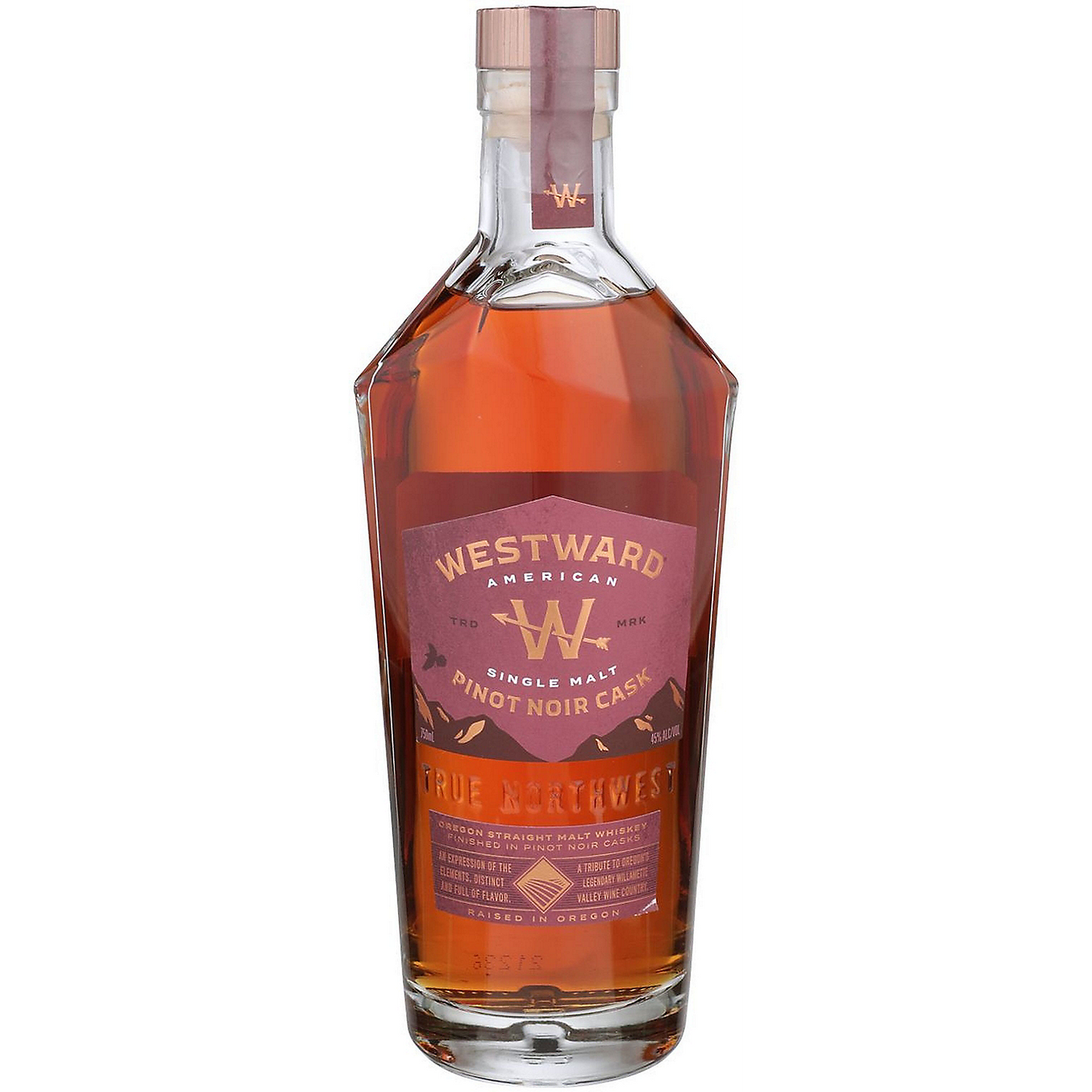 WESTWARD AMERICAN SINGLE MALT WHISKEY PINOT NOIR CASK 90 750ML