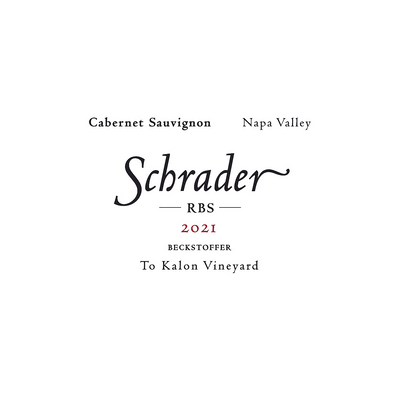 SCHRADER CABERNET SAUVIGNON RBS BECKSTOFFER TO KALON VINEYARD NAPA VALLEY 2021 750ML