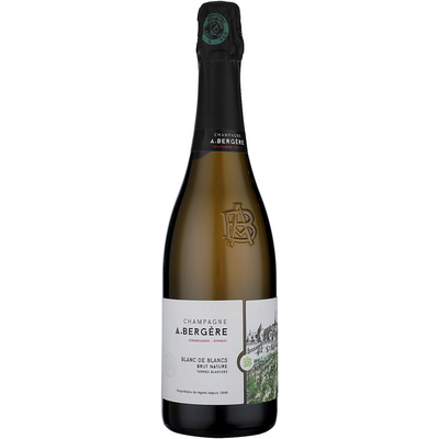 A BERGERE BRUT NATURE BLANC DE BLANCS TERRES BLANCHES CHAMPAGNE 750ML