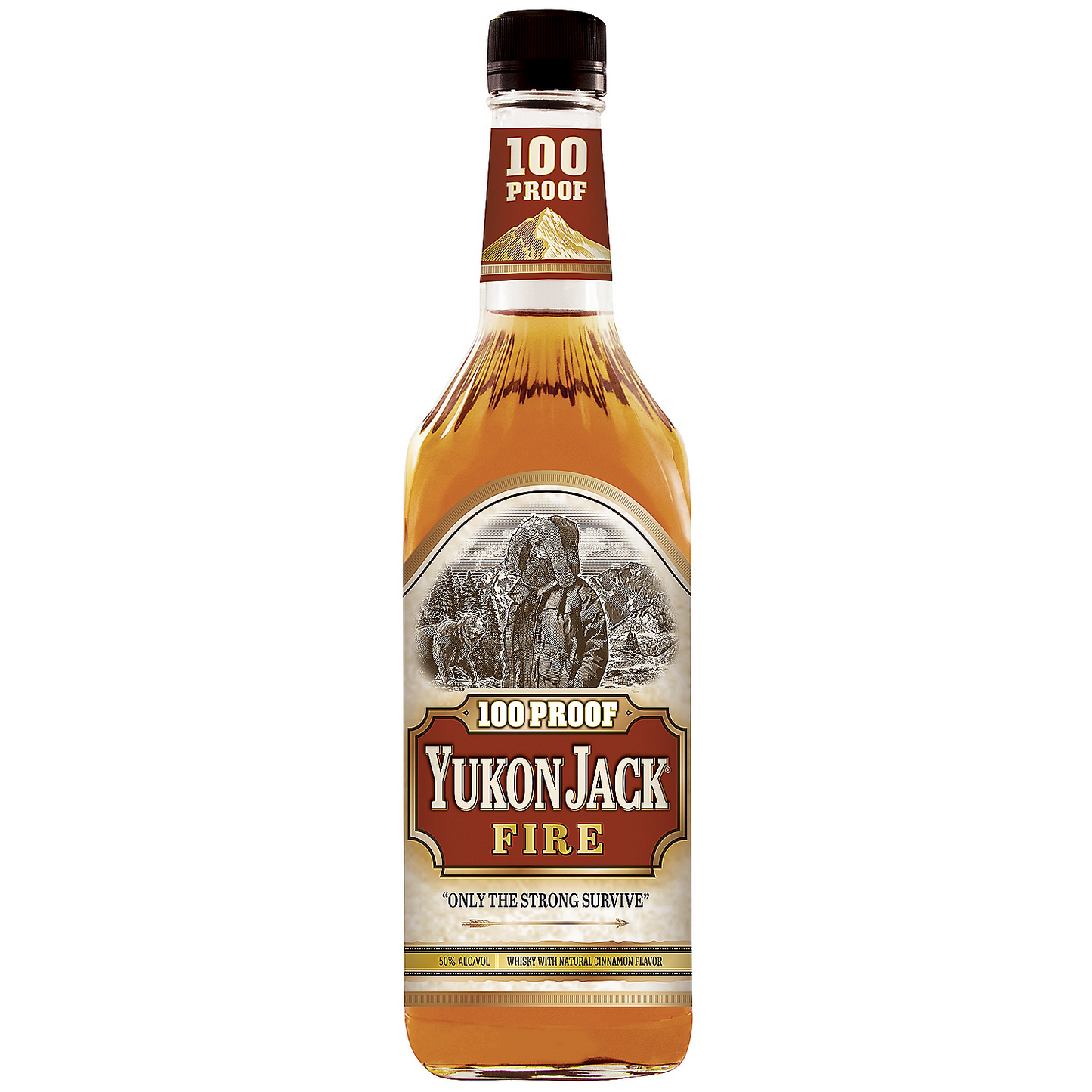 YUKON JACK CINNAMON FLAVORED WHISKEY FIRE 100 50ML