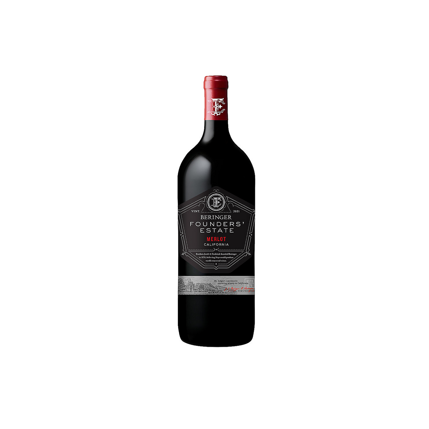 BERINGER FOUNDERS' ESTATE MERLOT CALIFORNIA 750ML