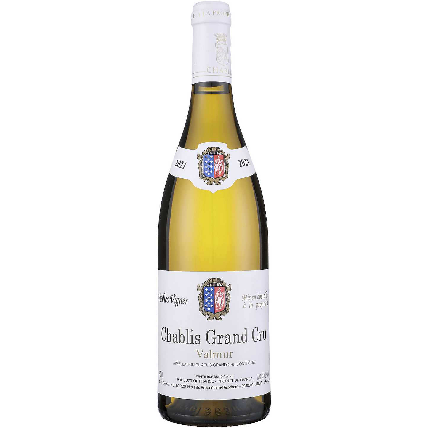 GUY ROBIN CHABLIS VALMUR GRAND CRU VIEILLES VIGNES 2021 750ML