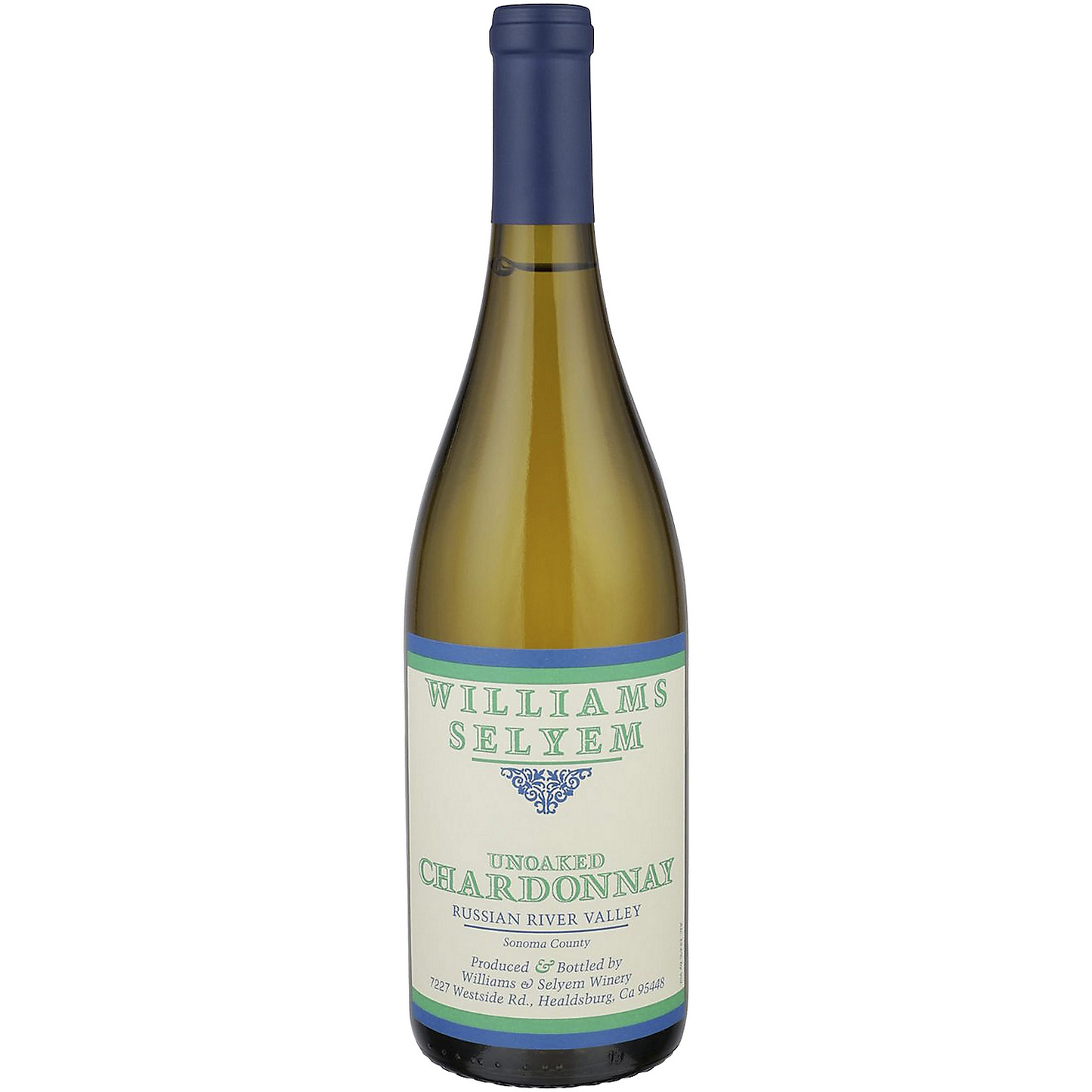 WILLIAMS SELYEM CHARDONNAY UNOAKED RUSSIAN RIVER VALLEY 2022 750ML