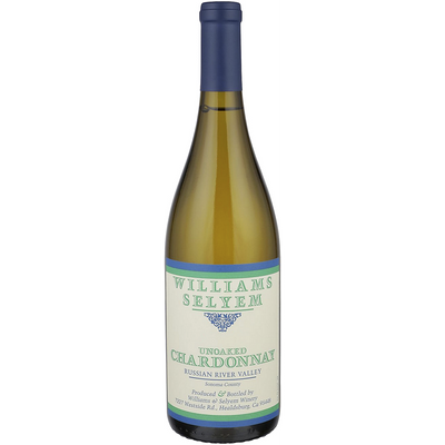 WILLIAMS SELYEM CHARDONNAY UNOAKED RUSSIAN RIVER VALLEY 2022 750ML