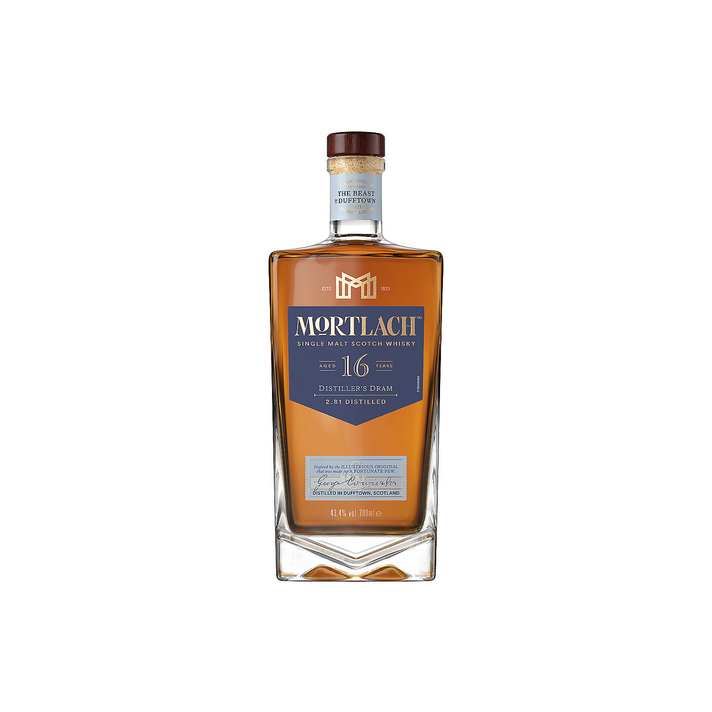 MORTLACH SINGLE MALT SCOTCH DISTILLER'S DRAM 16 YR 86.8 750ML