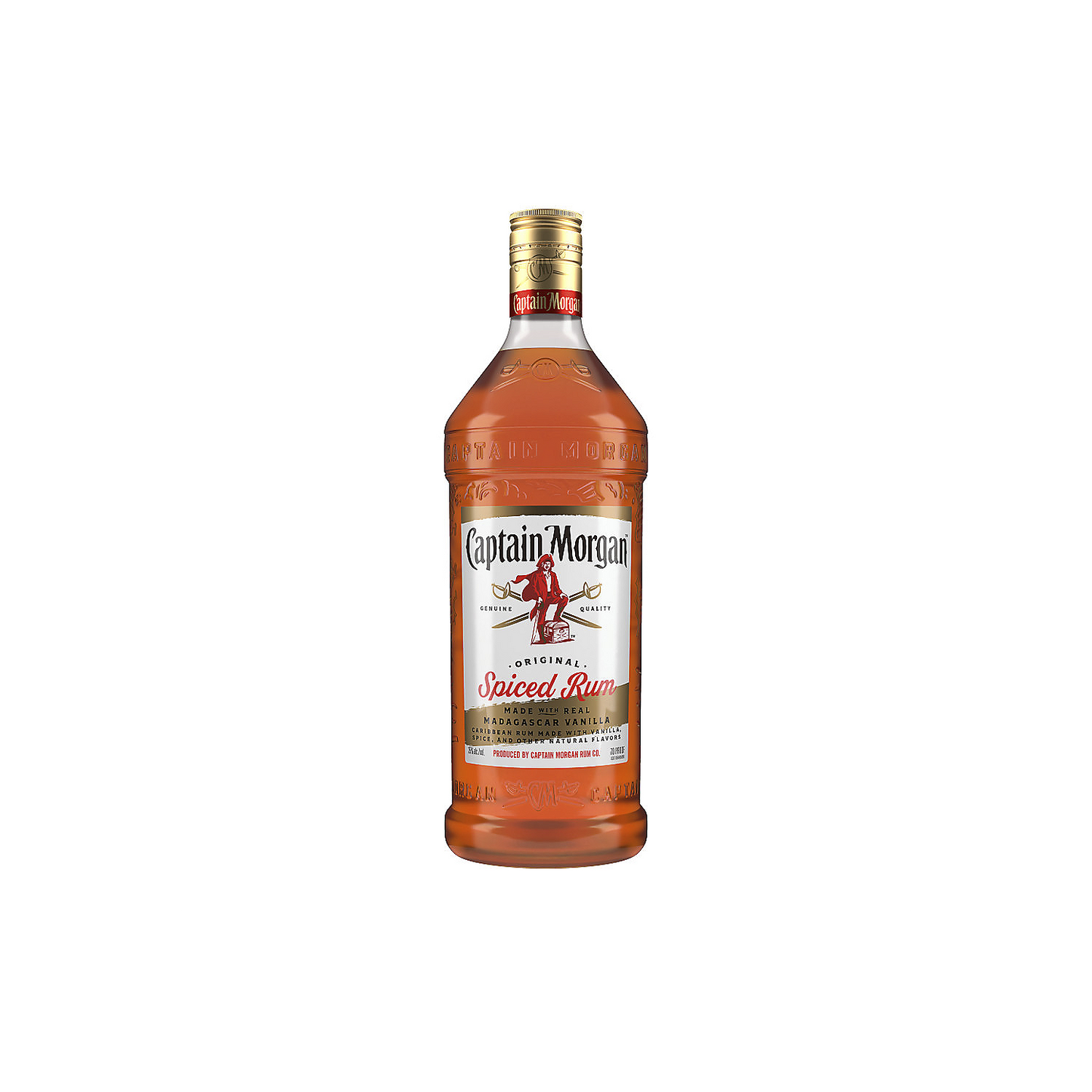 CAPTAIN MORGAN SPICED RUM ORIGINAL REAL MADAGASCAR VANILLA 70 200ML